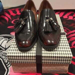 Wine 🍷 Dark Burgundy Jeffrey Campbell loafers